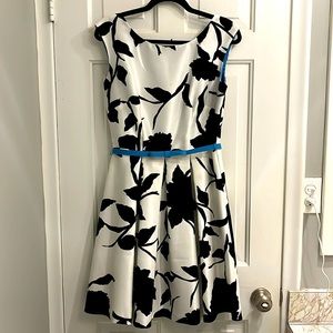 Black and white classic dress